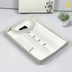 Embroidered Panjabi White Color