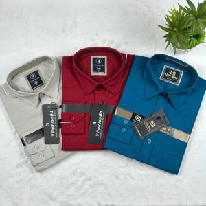 3 Pcs Shirt Combo (Pretrol, Ash & Maroon)