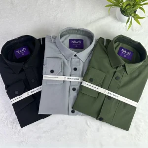3 Pcs Shirt Combo (Black, Ash, Olive)