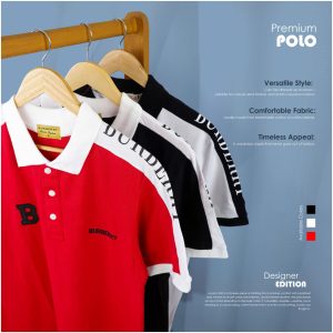 3 premium polo shirts